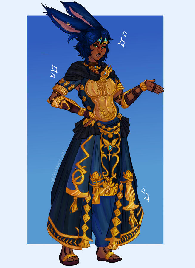 By @kittygobrrr. Alis, caught mid conversation